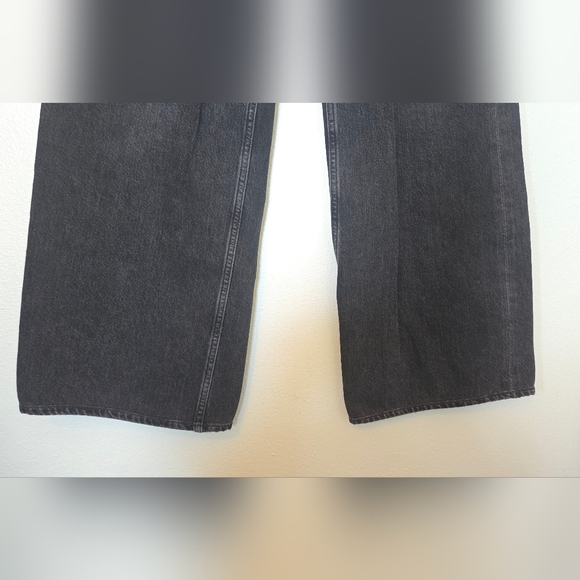 Agolde | Black Washed Minka Cargo Wide Leg Jeans Size 26 - Picture 7 of 11